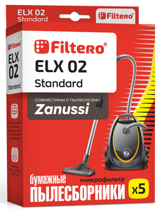 Мешки-пылесборники Filtero ELX 02 Standard, 5 шт, бумажные