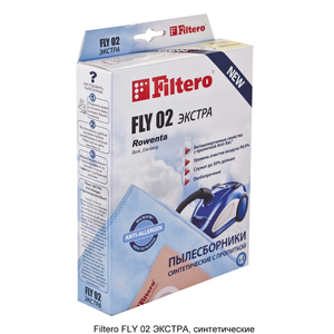 Мешки-пылесборники Filtero FLY 02 ЭКСТРА, 4шт, синтетические