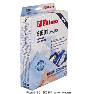 Мешки-пылесборники Filtero SIE 01 ЭКСТРА, 4 шт, синтетические