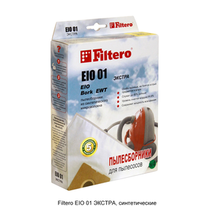 Мешки-пылесборники Filtero EIO 01 ЭКСТРА, 4шт, синтетические