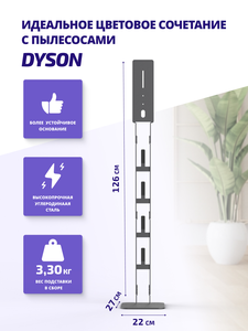 Стойка Filtero FTNR2 для зарядки и хранения вертикального пылесоса