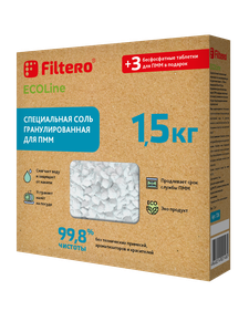 Filtero ECOline Специальная соль гранулированная д/ПММ 1,5кг + 3 таб., арт. 726